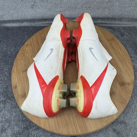 Nike Mercurial Vapor Soccer Shoes Womens Size 9 White Red FG Cleats 354723-108 - Picture 7 of 11